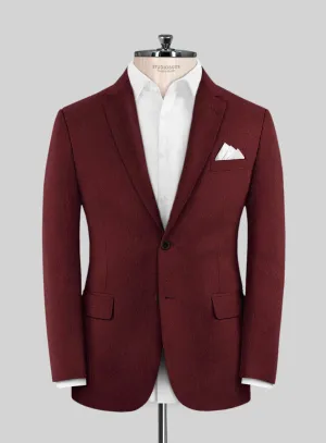 Italian Ospero Maroon Wool Jacket