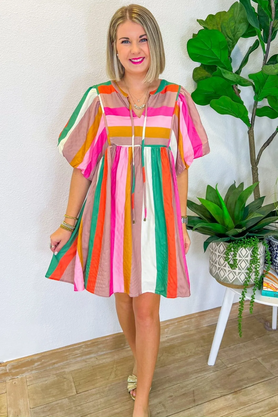 It's Only Fair Mini Dress - Multi