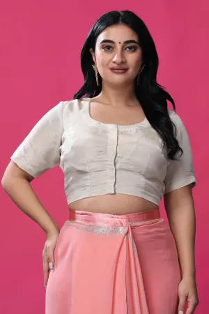 Ivory Elegance Silk Blouse