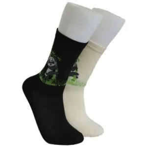 Ivory Panda Socks