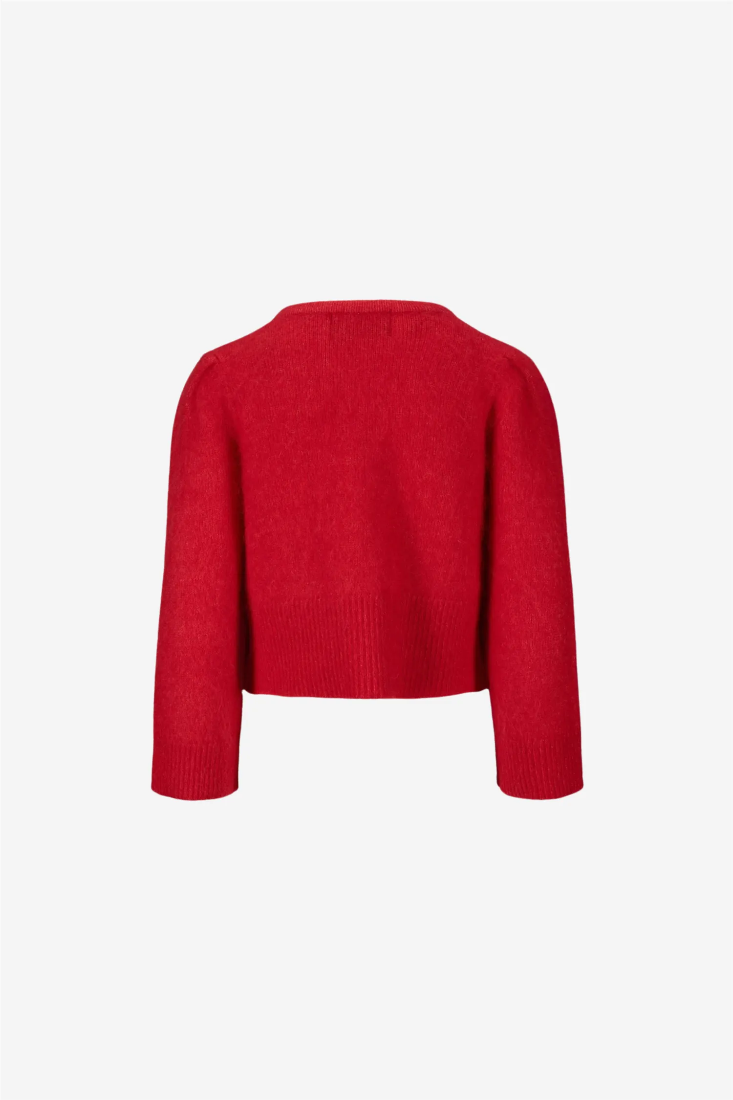 Ivy chunky cardigan Bright red