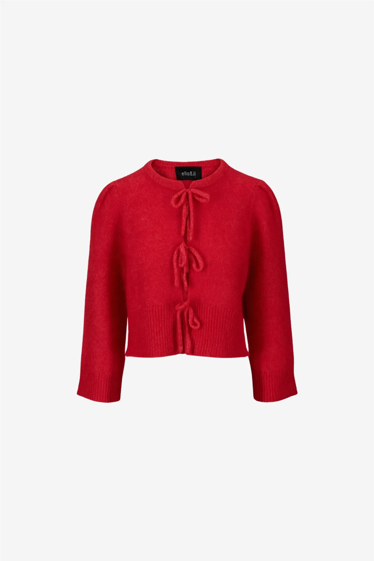 Ivy chunky cardigan Bright red