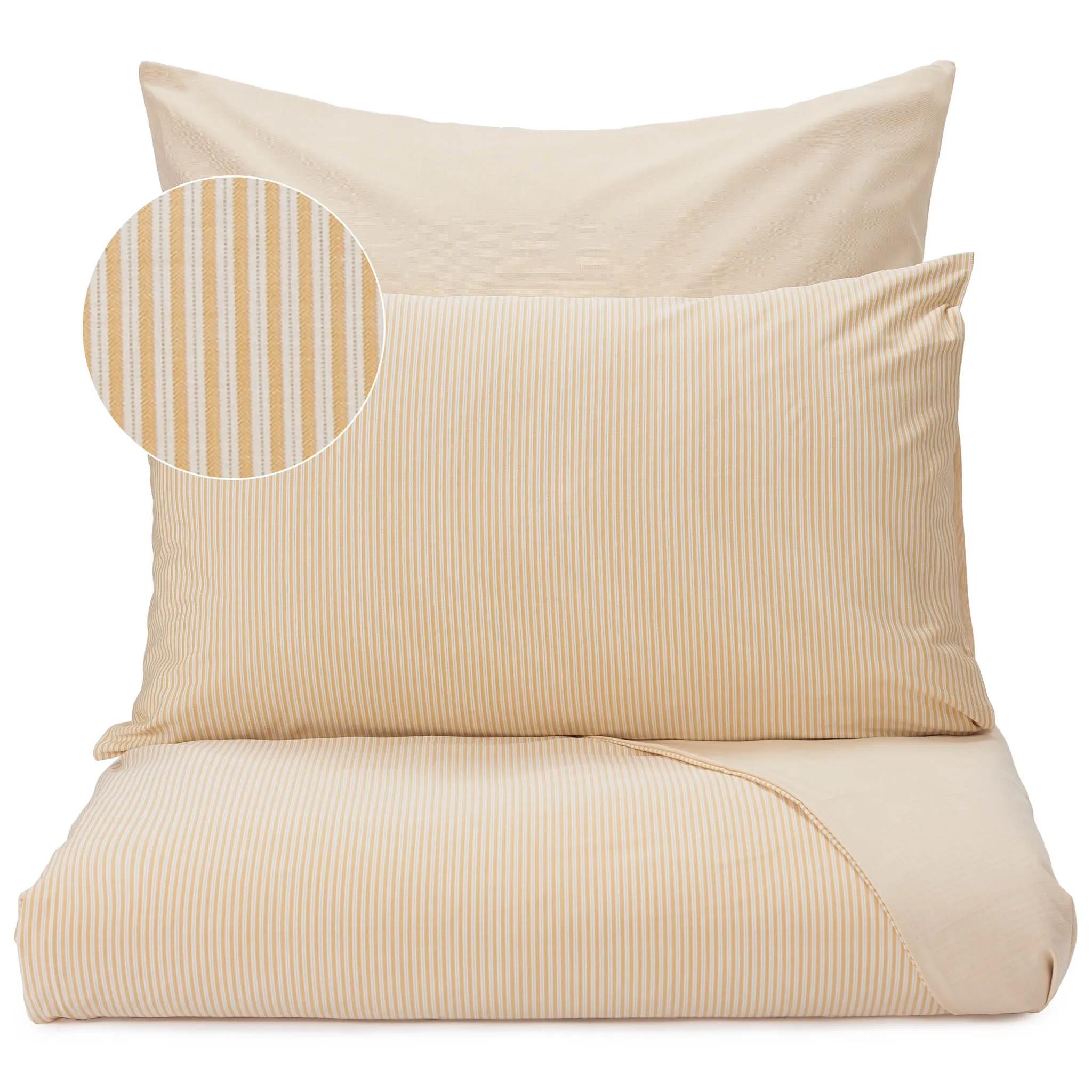 Izeda Pillowcase [Mustard/White]