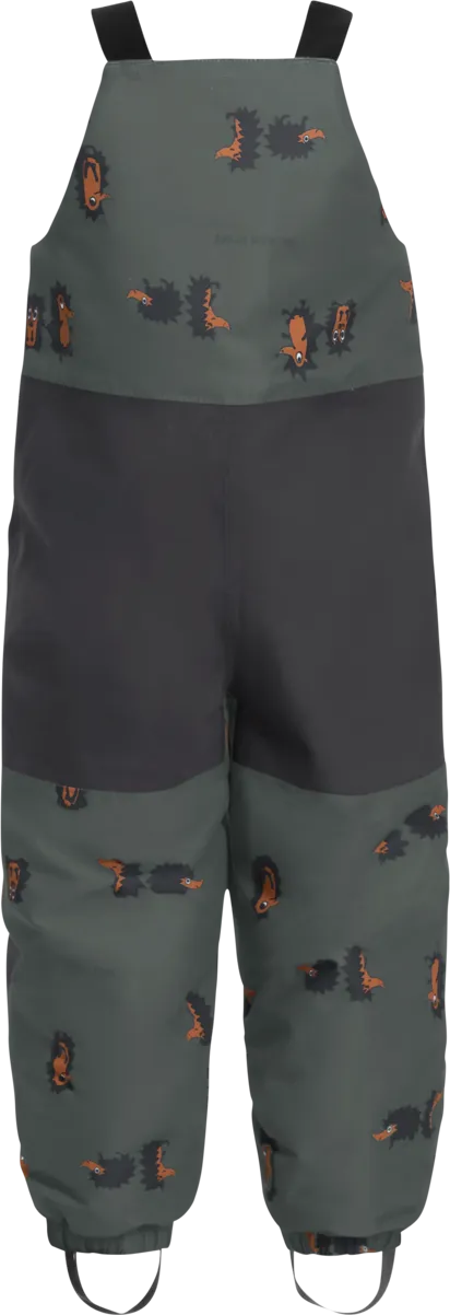 Jack Wolfskin Kids&#x27; Gleely 2-Layer Insulated Print Bib Slate Green Allover | Buy Jack Wolfskin Kids&#x27; Gleely 2-Layer Insulated Print Bib Slate Green Allover here | Outnorth