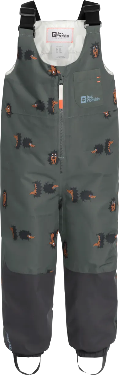 Jack Wolfskin Kids&#x27; Gleely 2-Layer Insulated Print Bib Slate Green Allover | Buy Jack Wolfskin Kids&#x27; Gleely 2-Layer Insulated Print Bib Slate Green Allover here | Outnorth