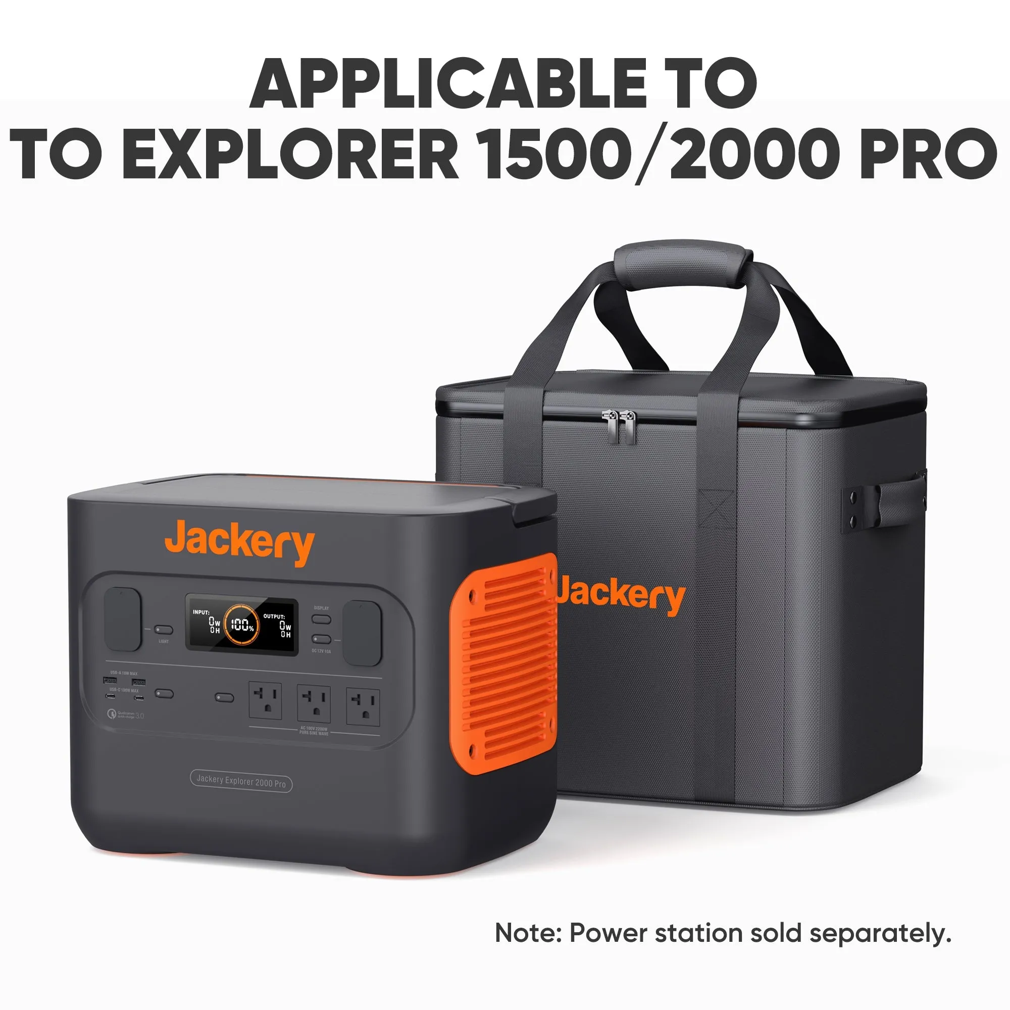Jackery Large Carrying Case Bag | For Explorer 1500 and Explorer 2000 Pro
