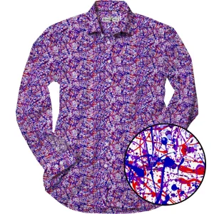 Jackson Pollock Purple Shirt