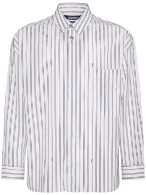 Jacquemus   La Chemise striped cotton shirt 