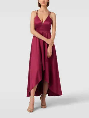 Jake*s Cocktail Sweetheart Evening Dress, Cherry Red