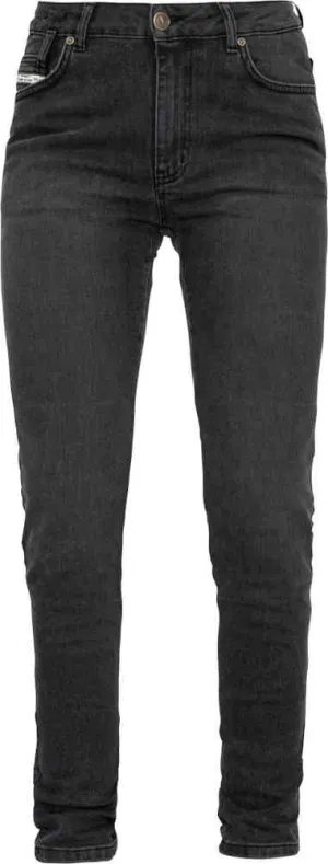Jane High Mono XTM John Doe Women's Motorcycle Jeans, Distressed Black Recolor