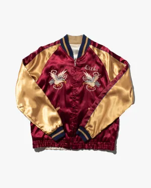 Japanese Repro Souvenir Jacket, Reversible, Toyo Enterprise, Red and Gold Eagle - M