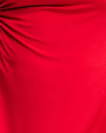 Jersey Ruched Dress | SCARLET RED