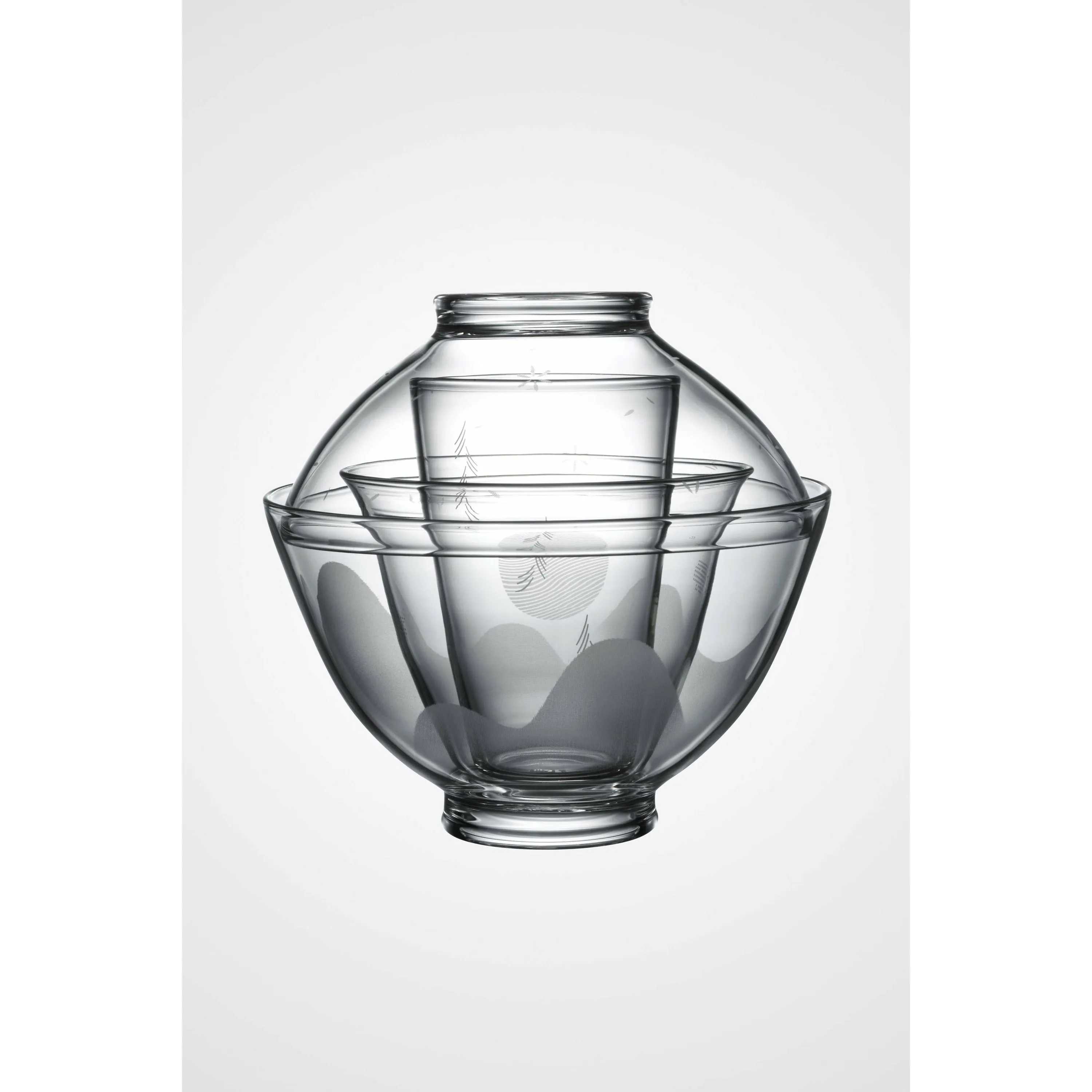 JIA Inc. Four Seasons Glass Set, 4 Pieces