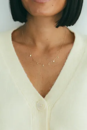 JJ x Chantel Carreira Gold Drop Necklace