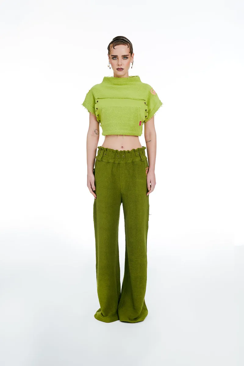 Joggers With Logo Green