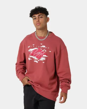 Jordan Statement Essentials Fleece Crewneck Canyon Rust