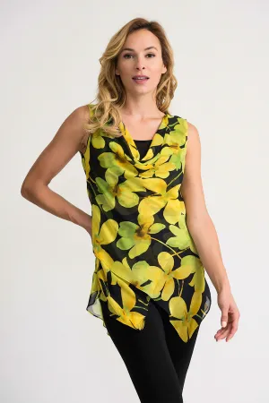Joseph Ribkoff Black/Yellow Top Style 202154