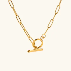 Gold Geometric Necklaces