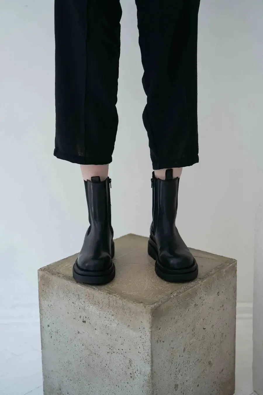 Juodi Chelsea Odiniai Aulinukai - Black Chelsea leather boots