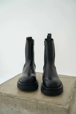 Juodi Chelsea Odiniai Aulinukai - Black Chelsea leather boots