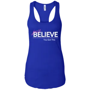 Just Believe Racerback Tank