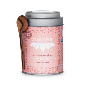 JusTea Loose Leaf Herbal Tea Tin - Little Berry Hibiscus