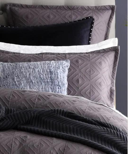 Kalvin Charcoal Quilt Cover Set by Royal Doulton