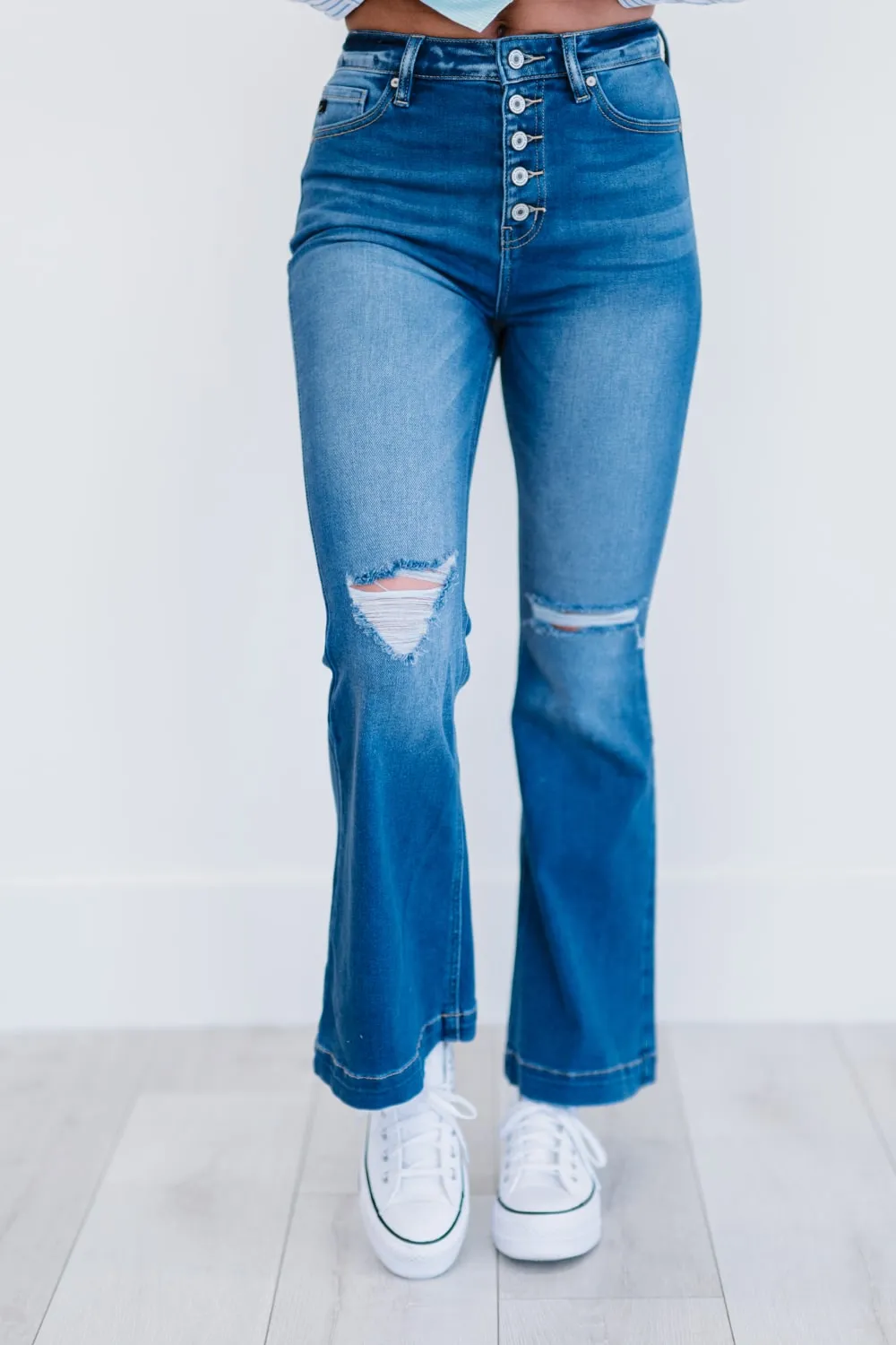 Kancan Denim Skies Flare Jeans