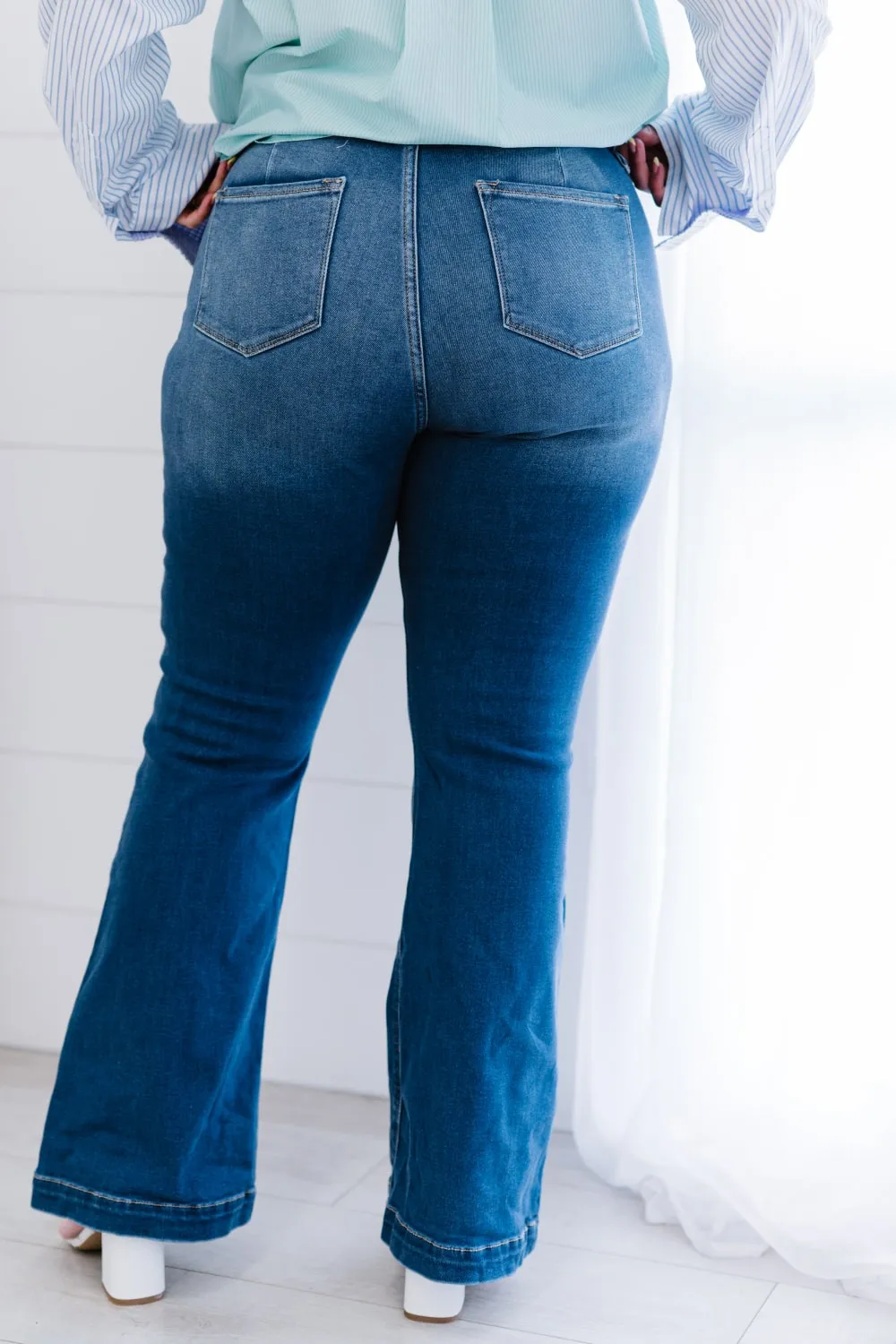 Kancan Denim Skies Flare Jeans