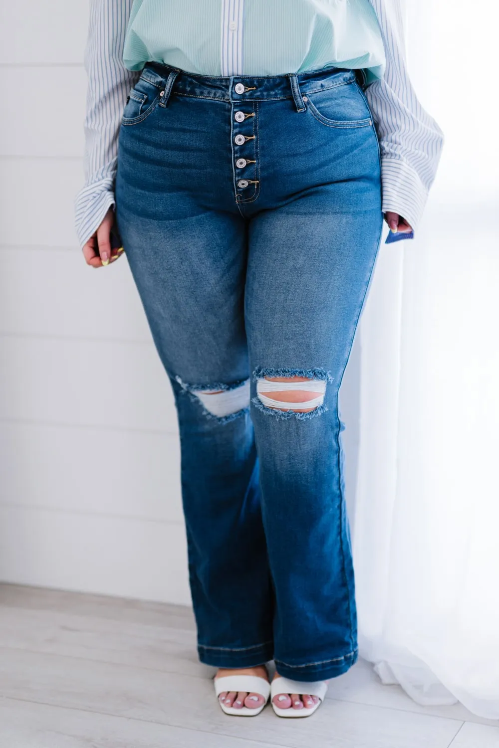 Kancan Denim Skies Flare Jeans