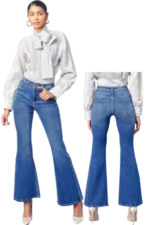 Kancan Jean Skinny Flare Medium Wash