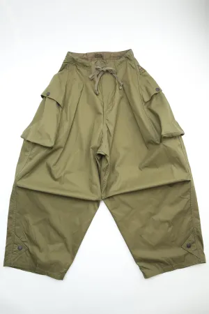 Kapital Combed Gabergine AOZAI Cargo Pants - Khaki