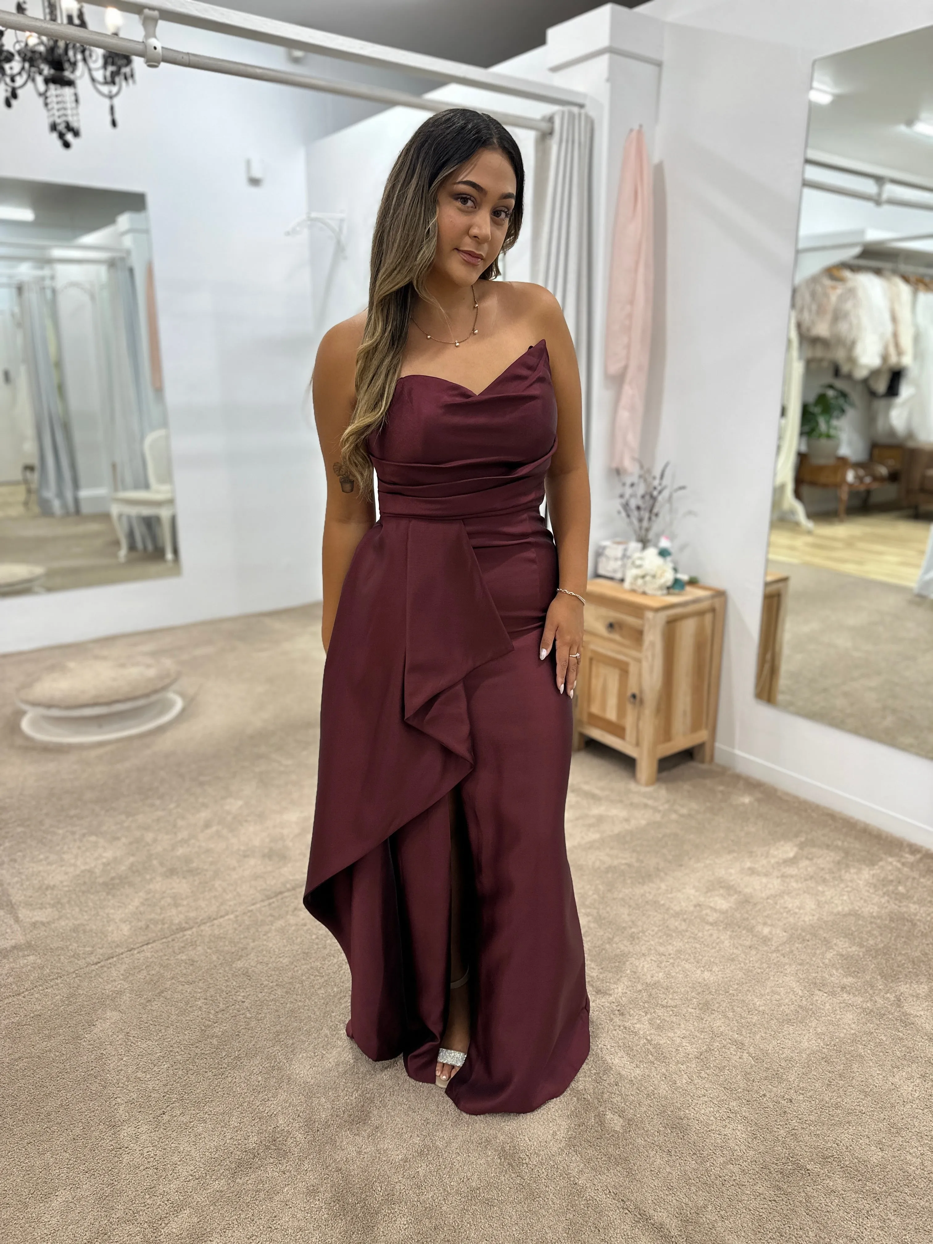 Kasery Asymmetric Gown