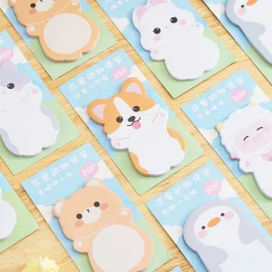 Kawaii Animal Hugs Sticky Notes
