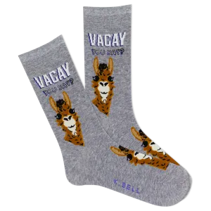 K.Bell Women's Alpaca My Bags Crew Sock