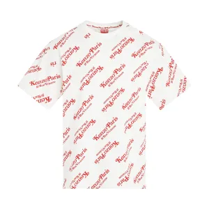 Kenzo By Verdy All-Over Logo T-Shirt in Off White