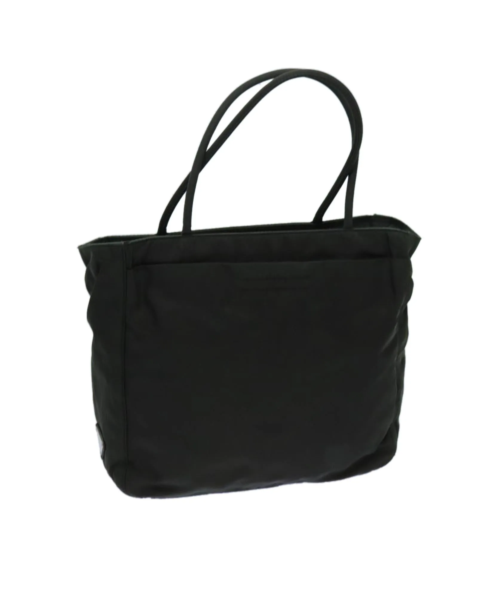 Khaki Nylon Hand Bag with Guarantee Card - Made in Italy