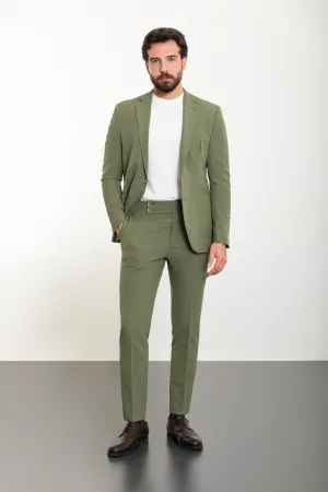 Khaki Slim Fit 2 Piece Suit for Men | GentWith