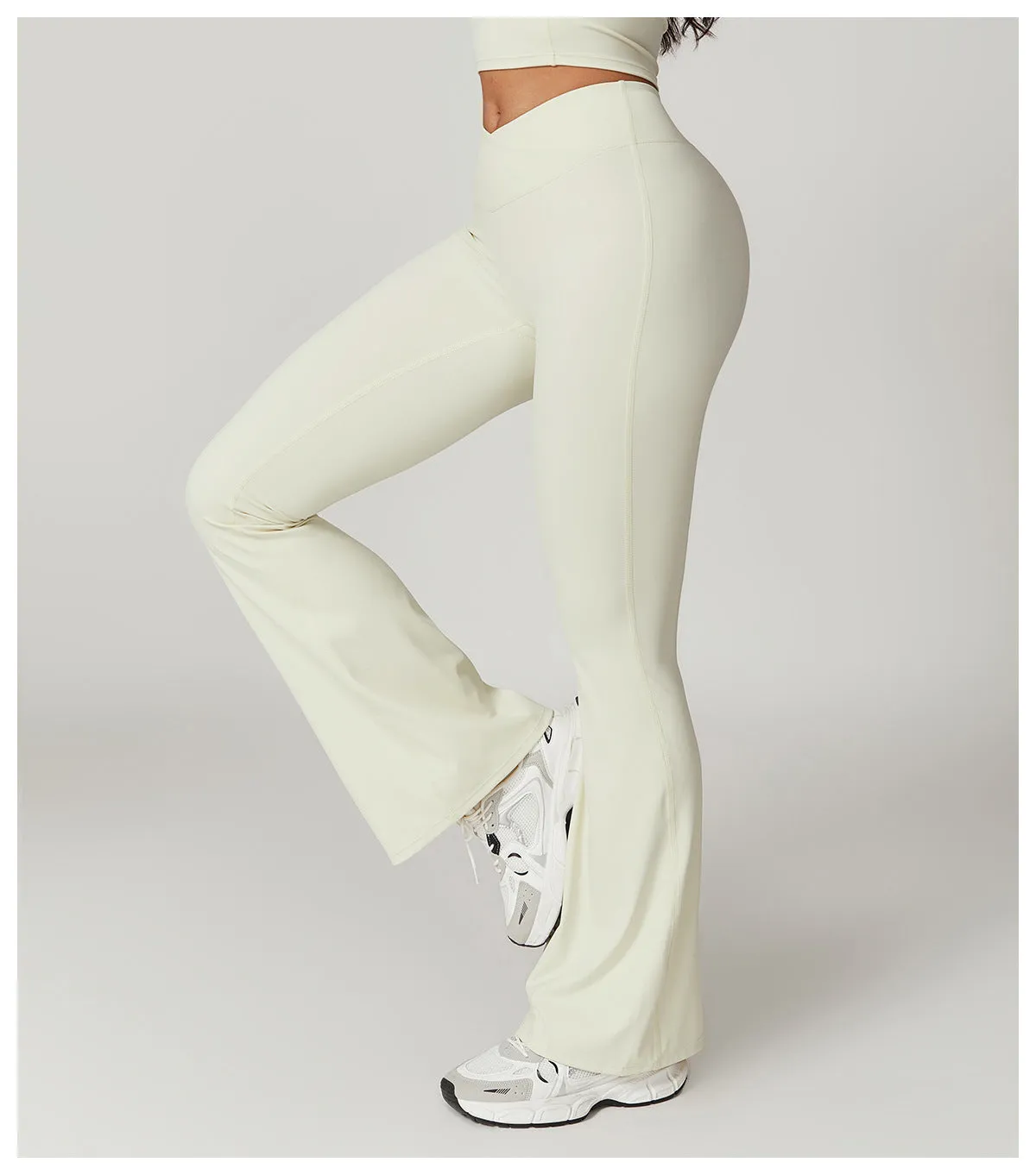 Kibra Eco-Chic Crossover Flare Pants