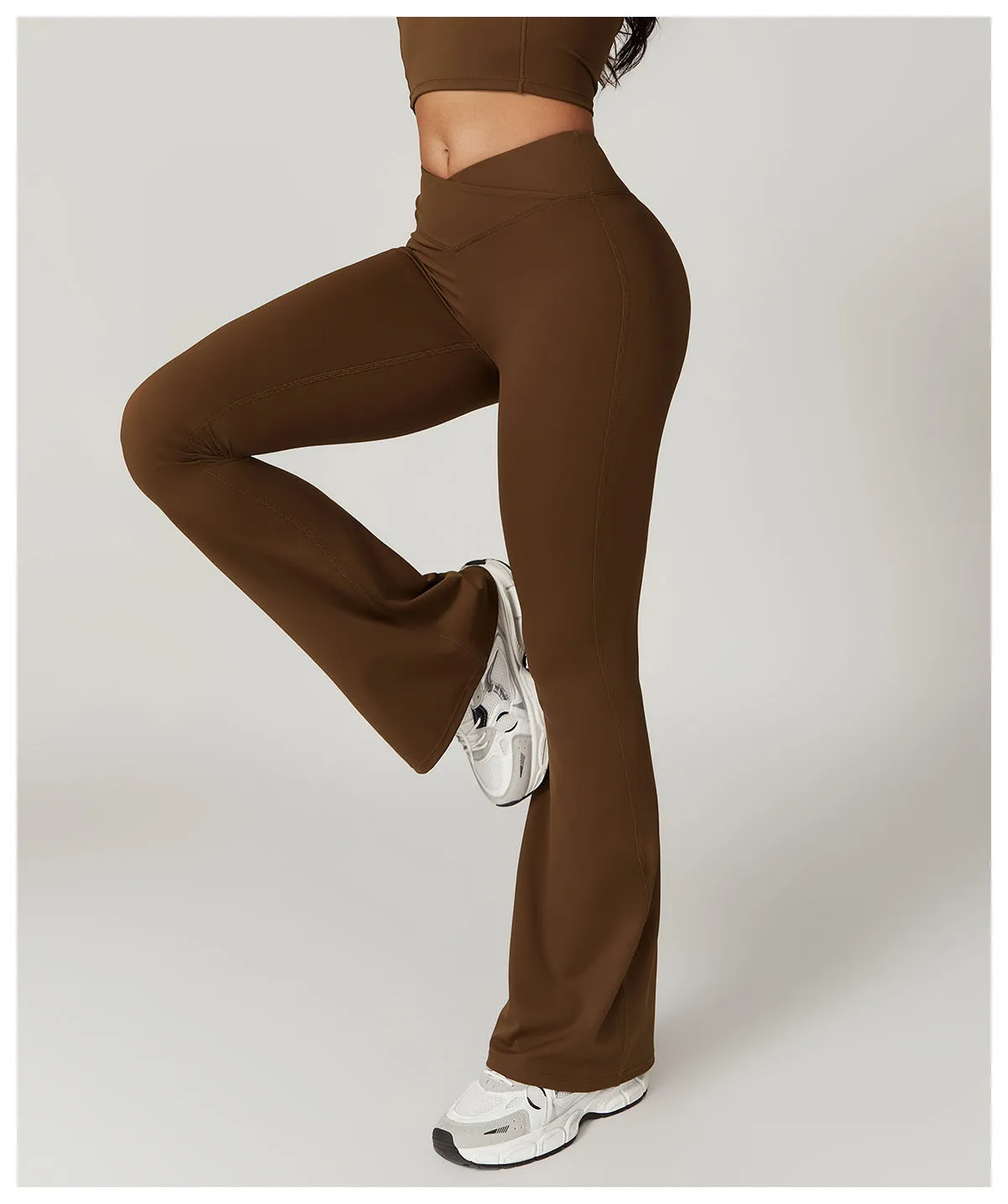 Kibra Eco-Chic Crossover Flare Pants