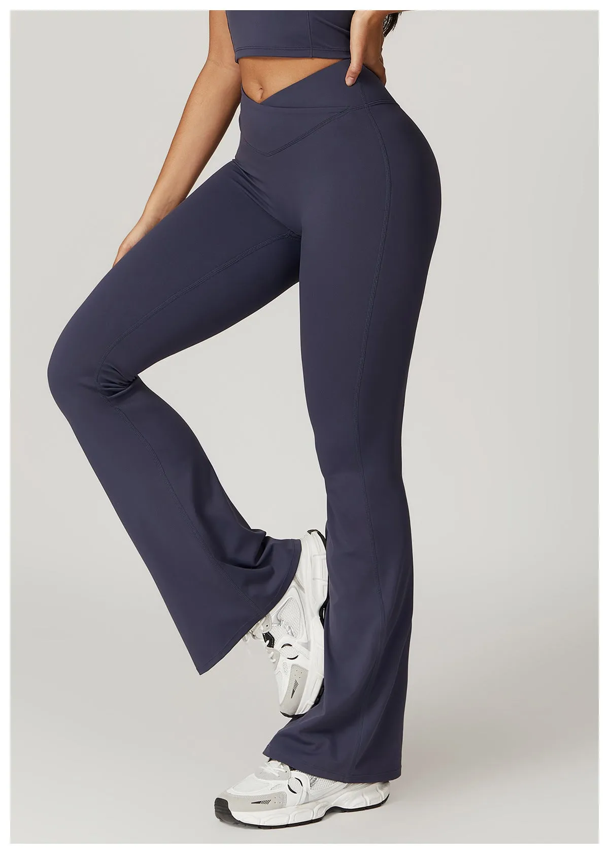 Kibra Eco-Chic Crossover Flare Pants