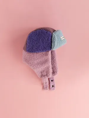 Kids Trapper Hats - Pink/Lilac