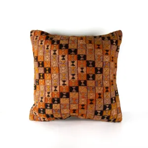 Kilim Burnt Hourglass Pillow Cover
