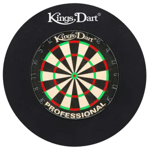 Kings Dart Professional Dart Set (Metal Ring with Number), Black, Black