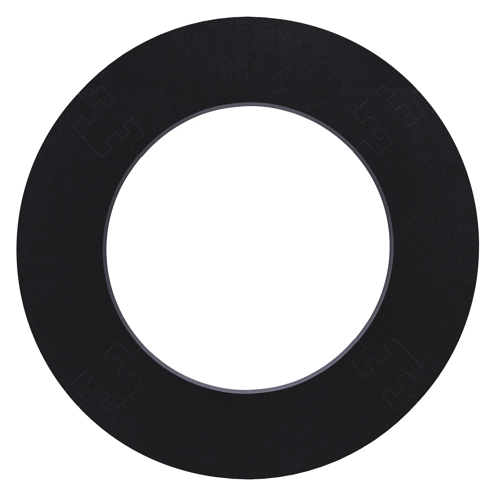 Kings Dart Professional Dart Set (Metal Ring with Number), Black, Black