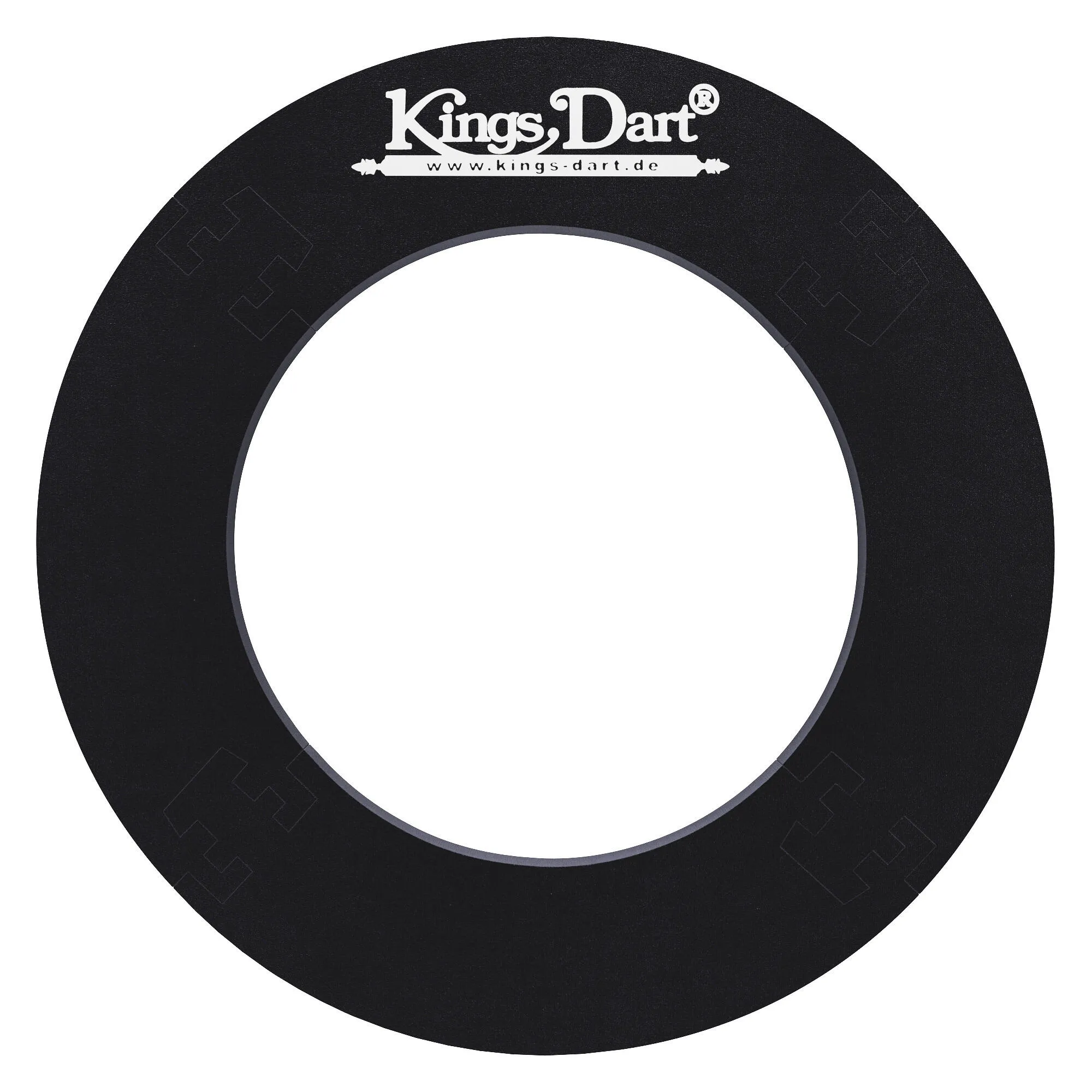 Kings Dart Professional Dart Set (Metal Ring with Number), Black, Black