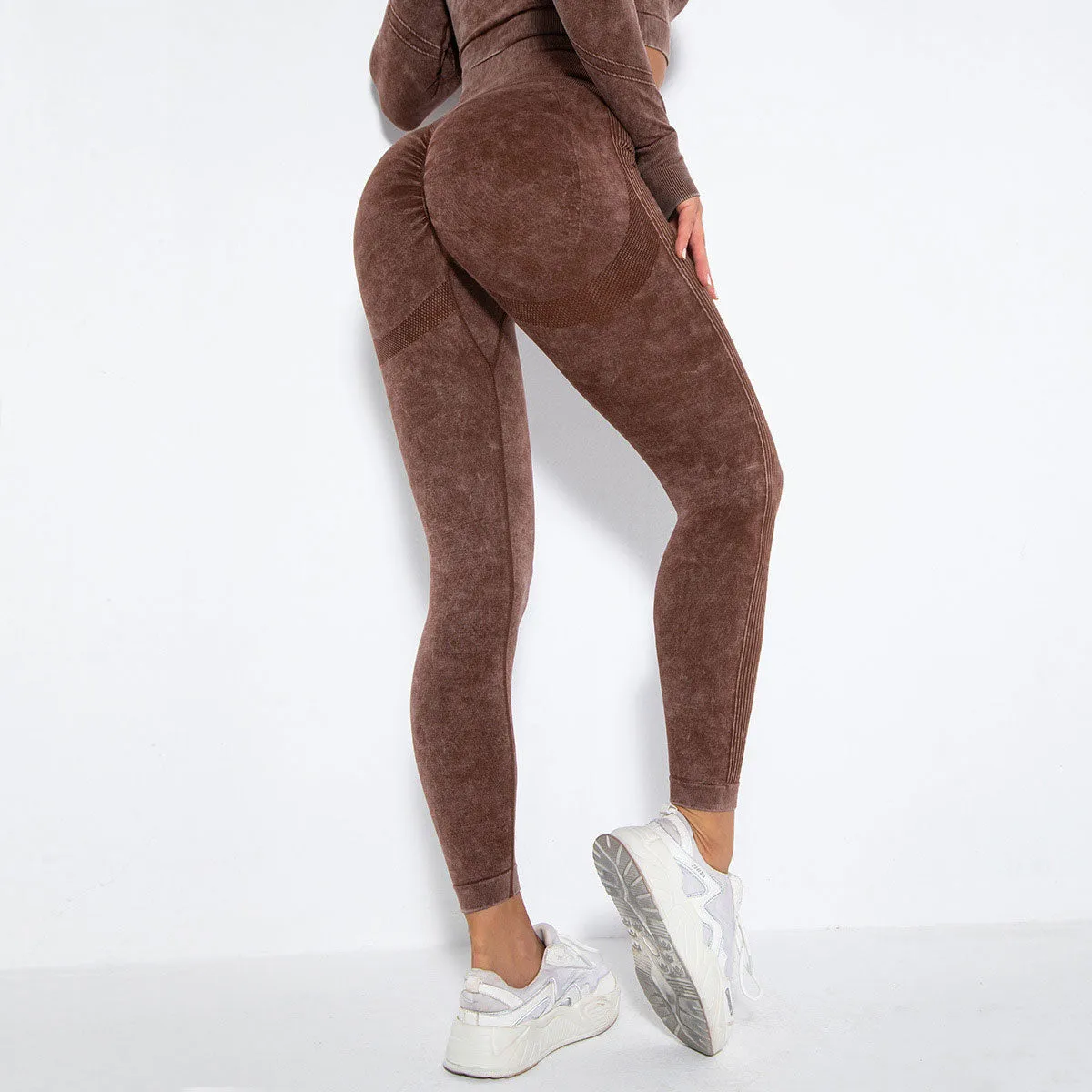 KittenAlarm - Mojoyce Seamless Leggings Women Gym Fitness Yoga Pants High Waist Push Up Leggings Workout Pants Imitate Cowboy Sportswear