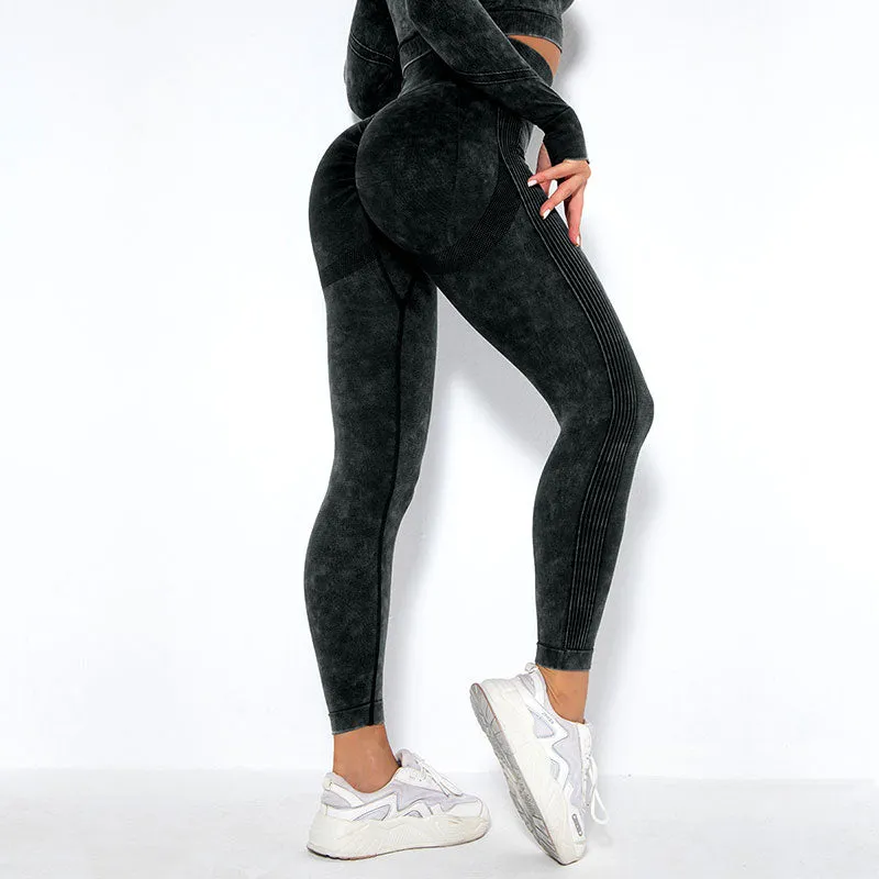 KittenAlarm - Mojoyce Seamless Leggings Women Gym Fitness Yoga Pants High Waist Push Up Leggings Workout Pants Imitate Cowboy Sportswear