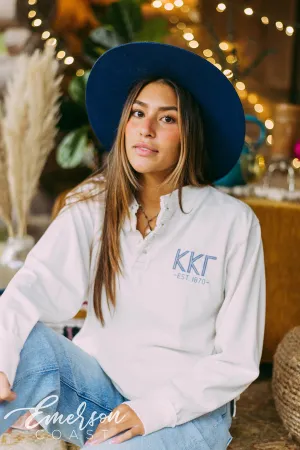 KKG Letter Long Sleeve Henley