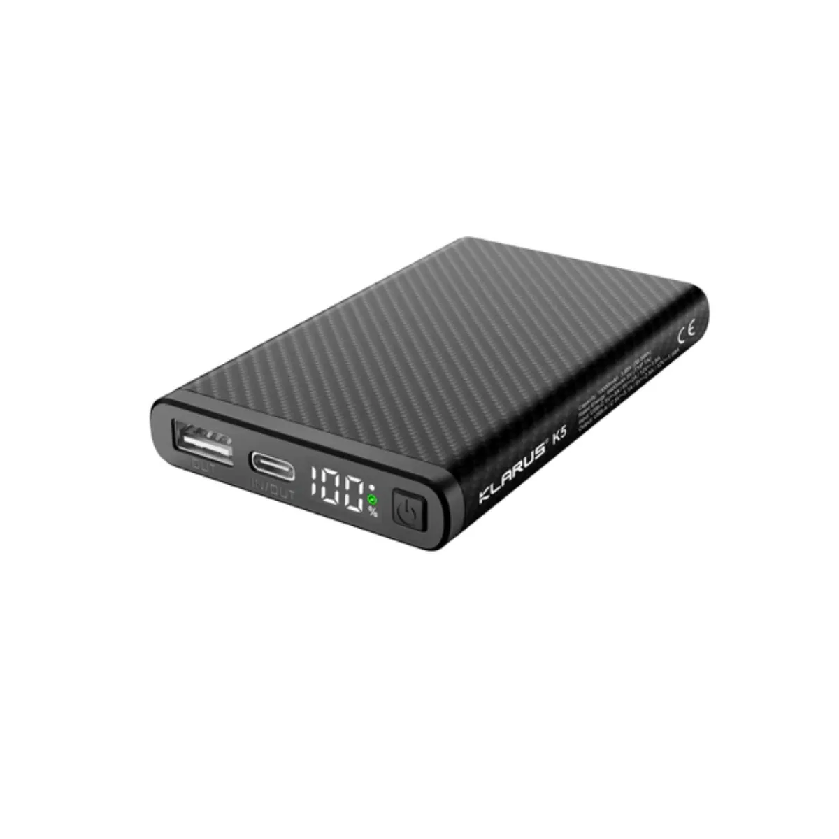 KLARUS K5 CARBON FIBER LIGHTWEIGHT WATERPROOF POWERBANK